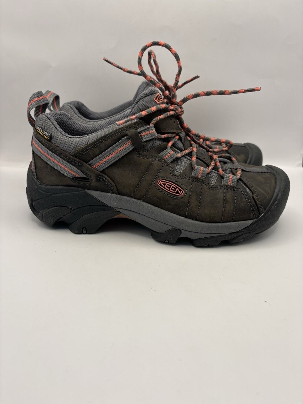 Keen Targhee II Waterproof Hiking Sneakers Brown Leather Women Size 8